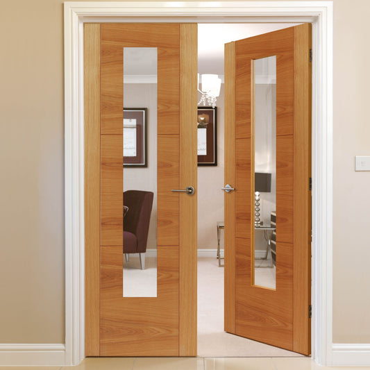 Internal Oak Mistral Glazed Door Prefinished