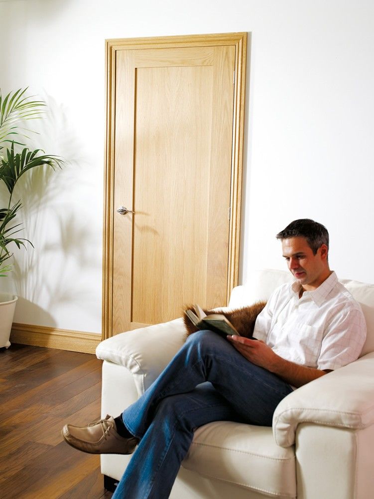 Internal Oak Pattern 10 Etna Panelled Door