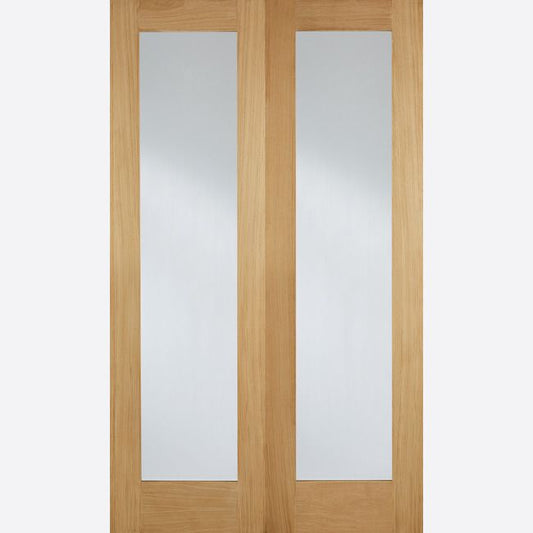 Internal Oak Pattern 20 Pair Of Glazed French Doors