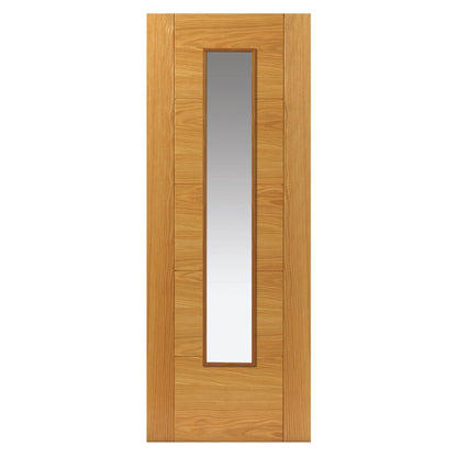 Internal Oak Emral Glazed Fire Door Prefinished