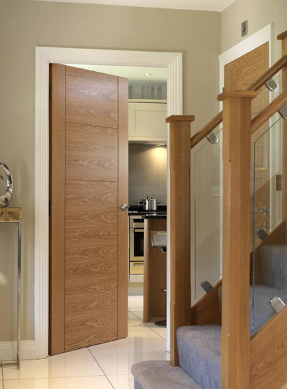 Internal Oak Tigris 5P Fire Door Prefinished FD30