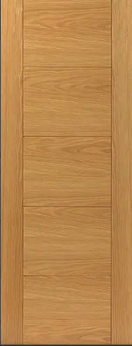 Internal Oak Tigris 5P Fire Door Prefinished FD30