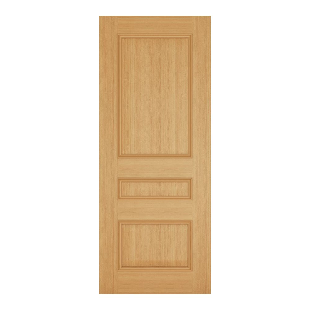 Deanta Internal Oak Windsor 3 Panel Fire Door FD30 Fully Finished