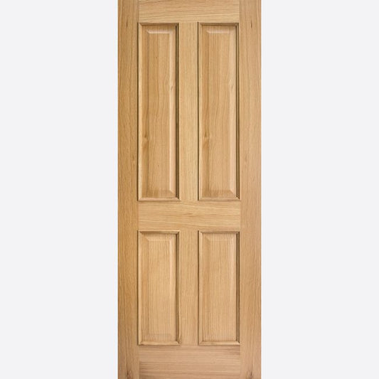 Internal Oak Regency 4P Fire Door With Raised Mouldings