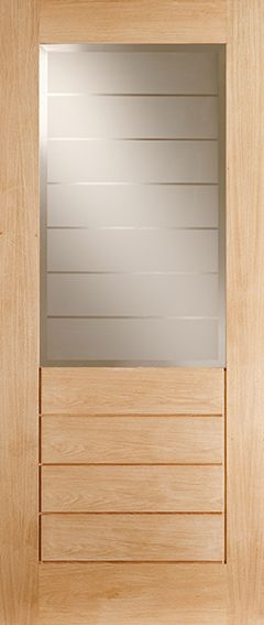 Internal Oak Salvador Glazed 1L/4P Door