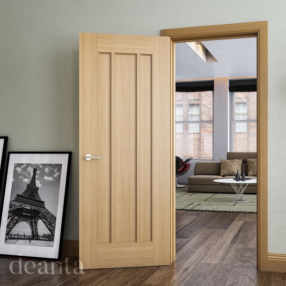 Deanta Internal Oak Norwich Fire Door FD30 Rated