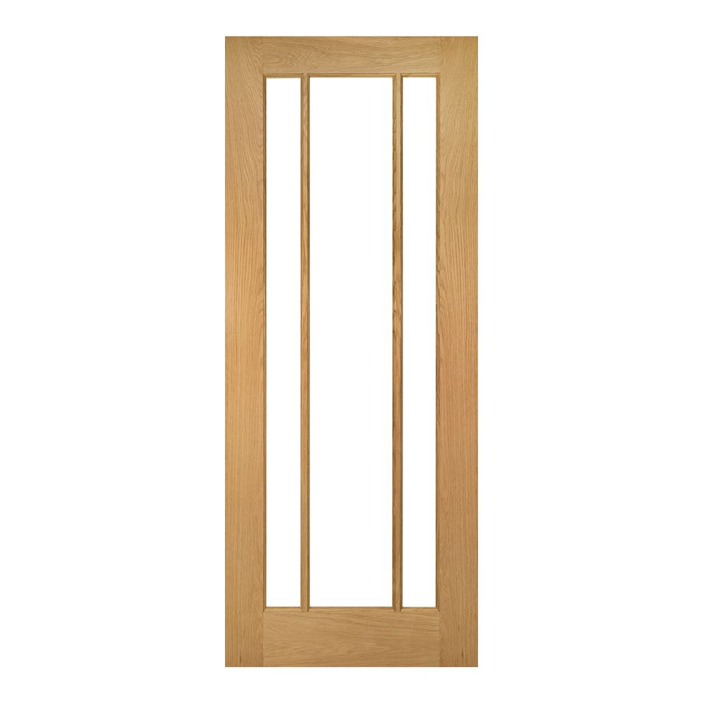 Deanta Internal Oak Norwich Glazed Door Clear Glass