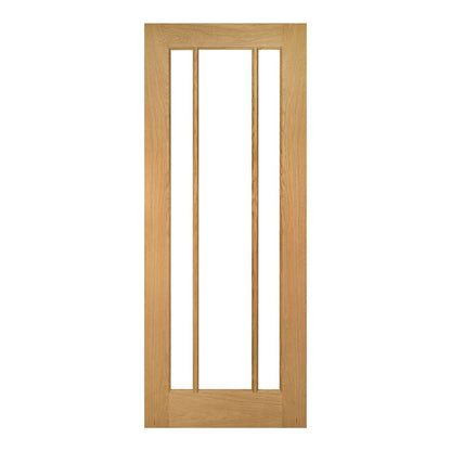 Deanta Internal Oak Norwich Glazed Door Clear Glass