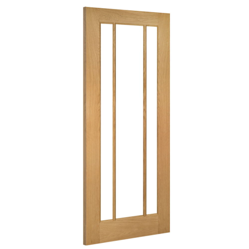 Deanta Internal Oak Norwich Glazed Door Clear Glass