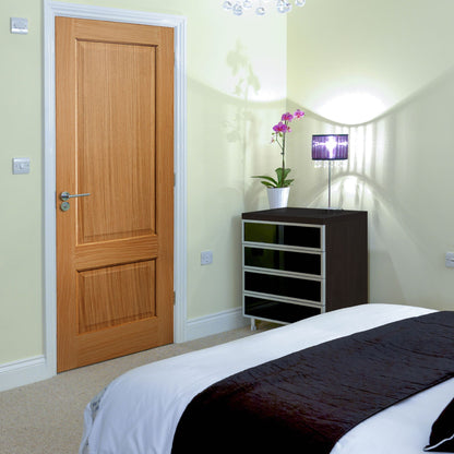 Internal Oak Trent Panelled Fire Door FD30