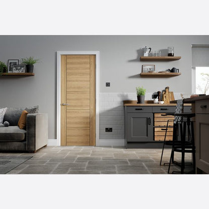 Internal Oak Vancouver Laminated Door Panelled