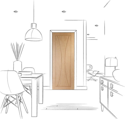 Internal Oak Verona Door Panelled