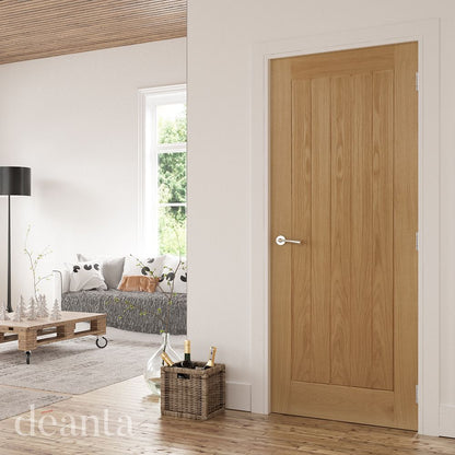 Internal Oak Mexicano Prefinished Fire Door FD30