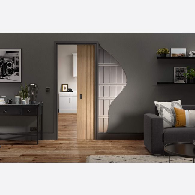 Internal Pocket Door System For Double Doors