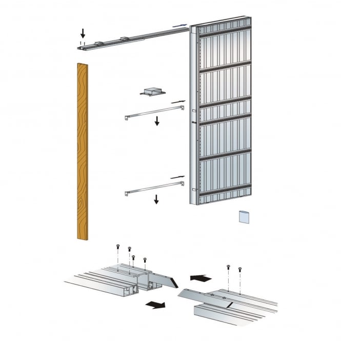 Internal Pocket Door System Single Door