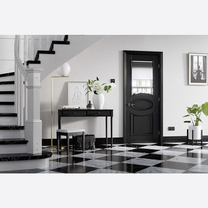 Internal Versailles Black Glazed Door