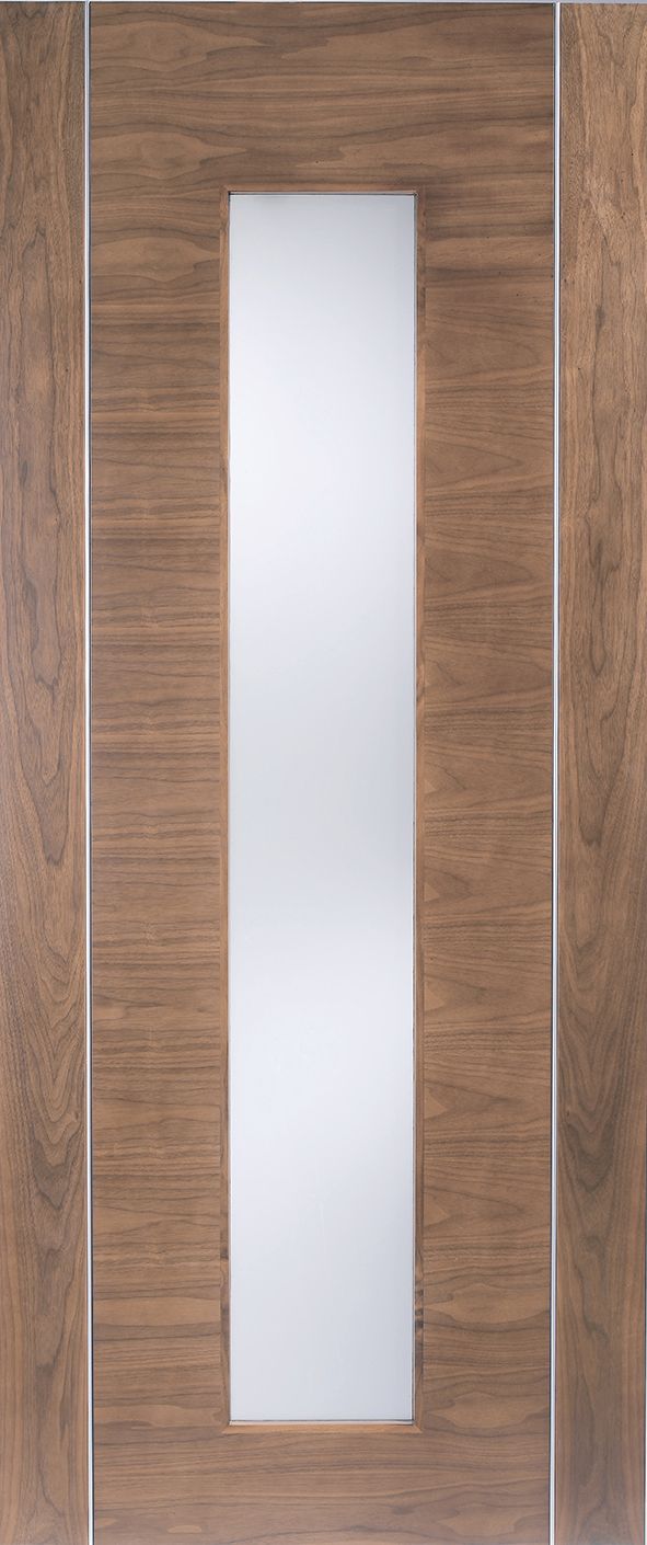 Internal Walnut Alcaraz Glazed Frosted Glass Door