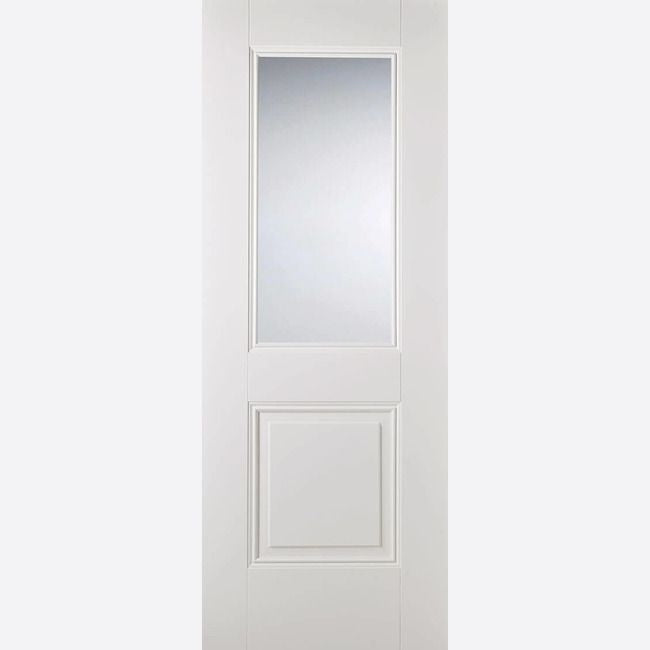 Internal White Arnhem Glazed Door With Clear Glass