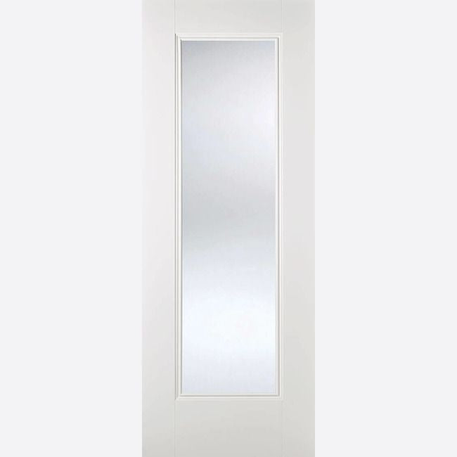 Internal White Eindhoven Glazed Door With Clear Glass