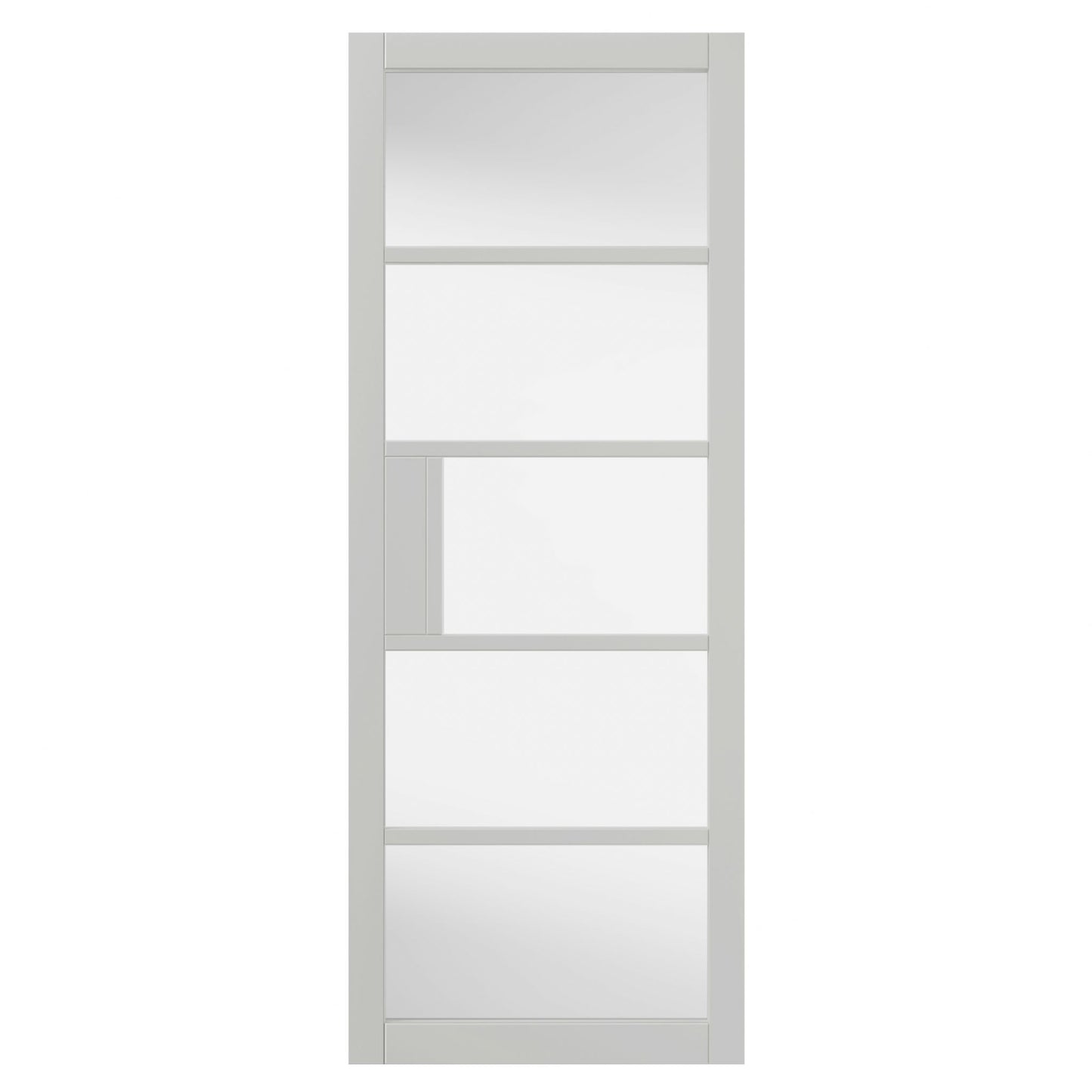 Internal White Industrial Metro 5L Glazed Door Prefinished