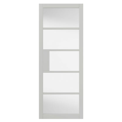 Internal White Industrial Metro 5L Glazed Door Prefinished