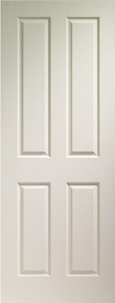 Internal White Moulded Victorian 4 Panelled Door