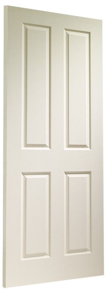 Internal White Moulded Victorian 4 Panelled Door