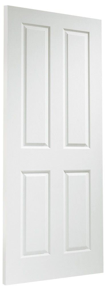 Internal White Pre-Finished White Moulded Victorian 4 Panelled Door