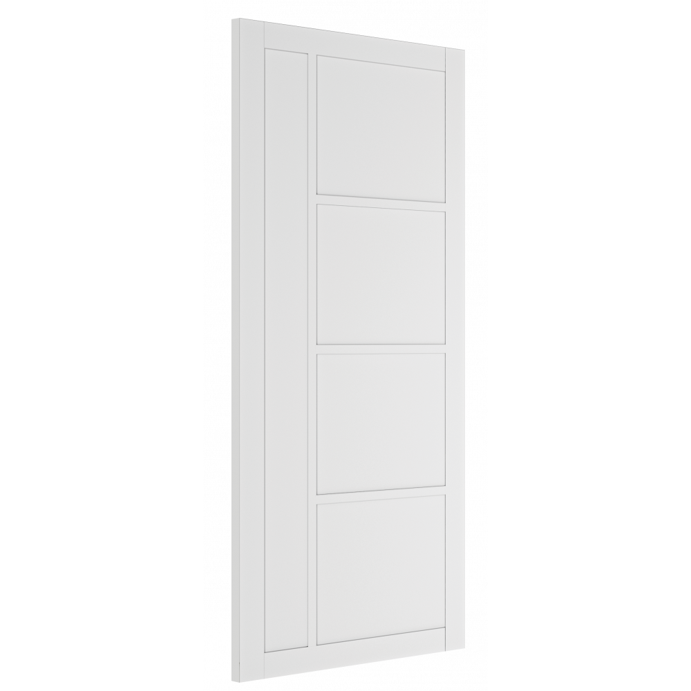 Deanta Internal White Primed Brixton Panel Door