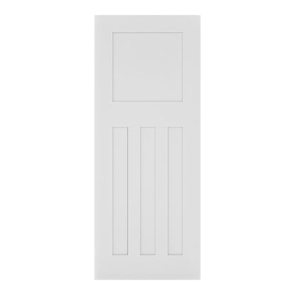 Deanta Internal White Primed Cambridge Fire Door 1930s Style