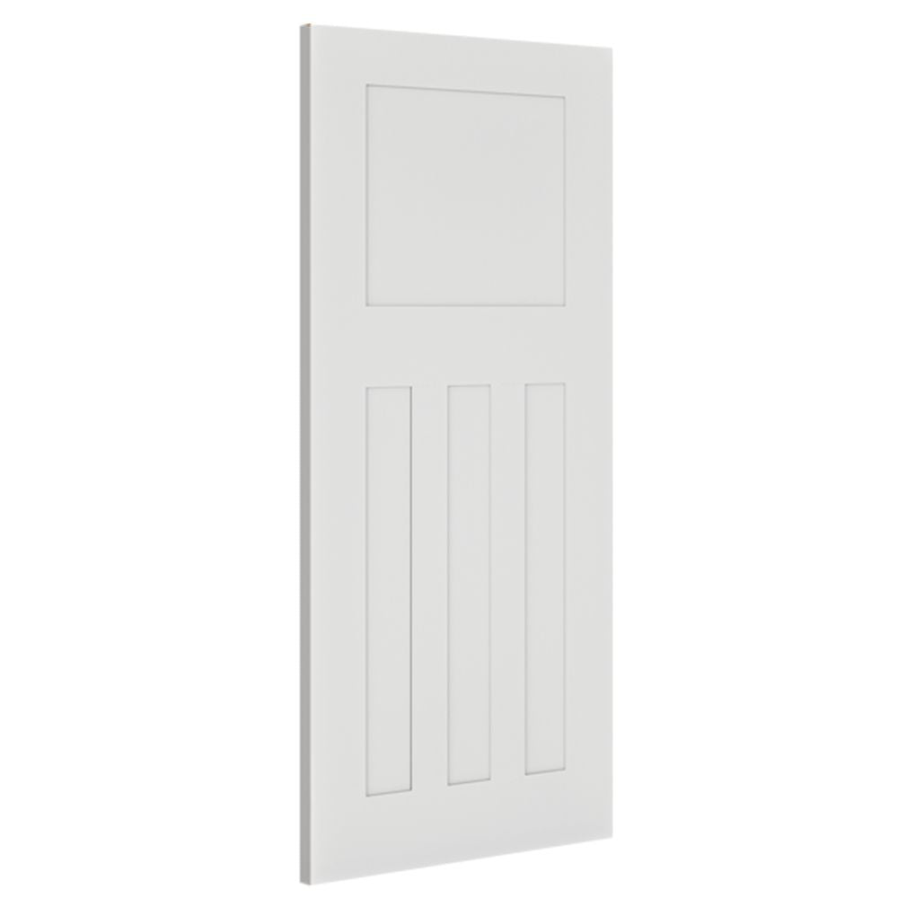 Deanta Internal White Primed Cambridge Fire Door 1930s Style