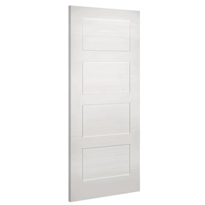 Deanta Internal White Primed Coventry Shaker Door Primed 4 Panel