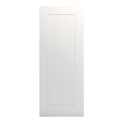 Deanta Internal White Primed Denver Shaker Door 1 Panel Pattern 10 Style