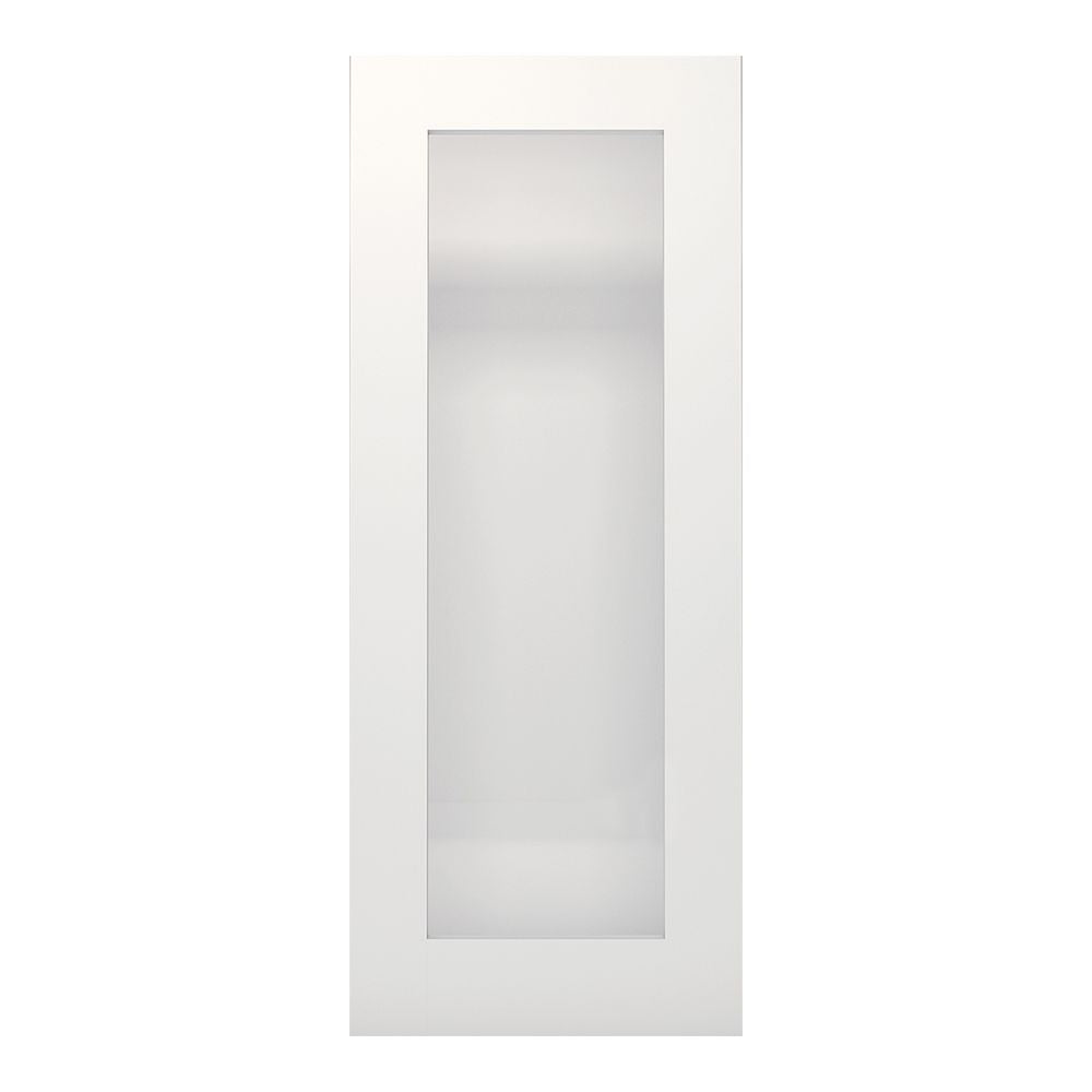 Deanta nternal White Primed Denver Frosted Glazed Door Shaker 1L