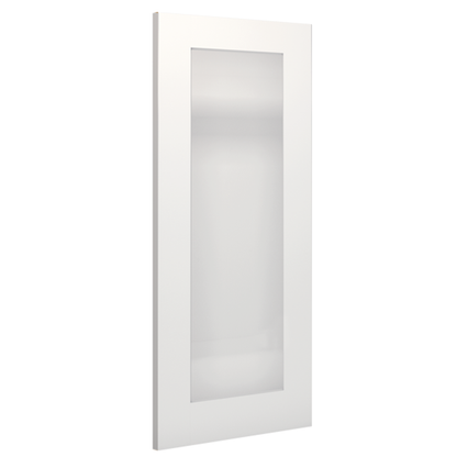 Deanta nternal White Primed Denver Frosted Glazed Door Shaker 1L