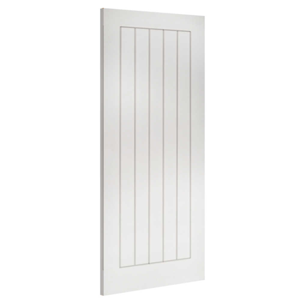 Deanta Internal White Primed Ely Panel Fire Door FD30