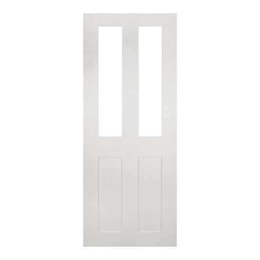 Deanta Internal White Primed Eton Clear Glazed Door 2P 2L