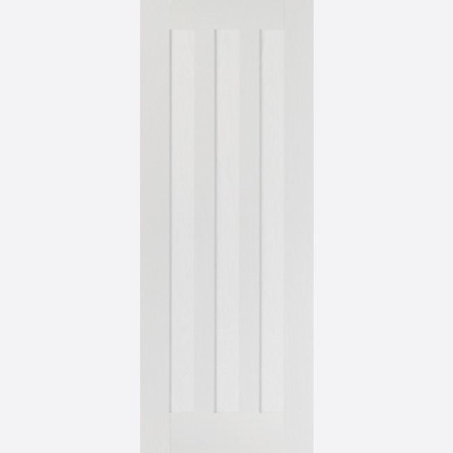 Internal White Primed Idaho 3 Panel Fire Rated Door FD30