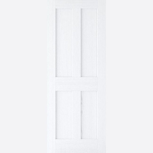 Internal White Primed London 4 Panel Shaker Flat Panel Door