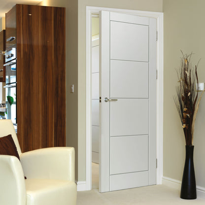 Internal White Primed Quattro 4P Fire Door