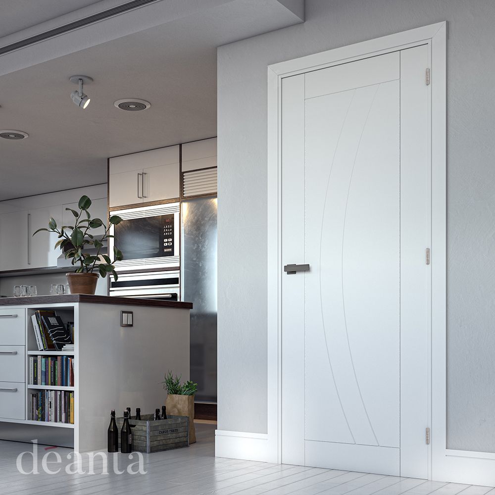 Deanta Internal White Primed Ravello Door