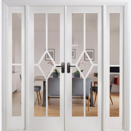 Internal White Reims W6 Room Divider Door Set