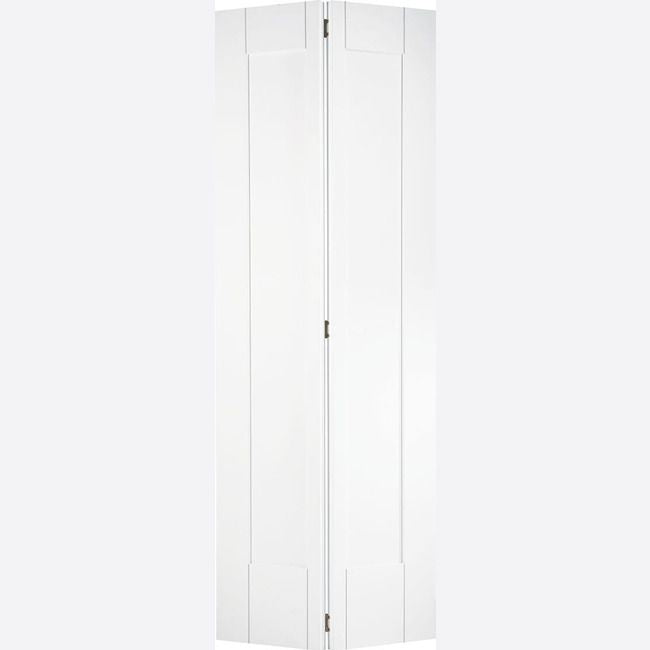 Internal White Shaker 1P Bi-Fold Door