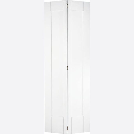 Internal White Shaker 1P Bi-Fold Door