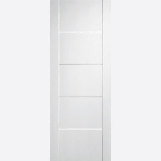 Internal White Vancouver 5 Panel Fire Rated Door FD30