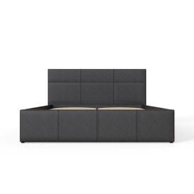 End Lift Ottoman Bed 120cm Black