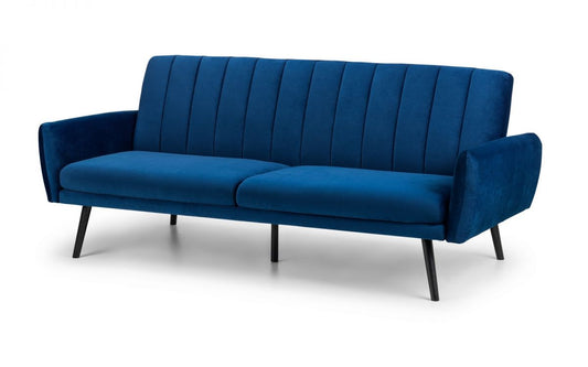 Julian Bowen Afina Sofa Bed Blue Velvet