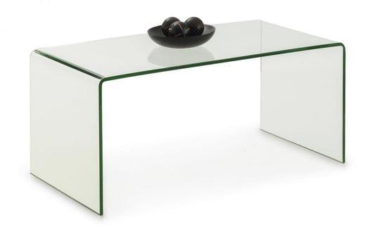 Julian Bowen Amalfi Bent Glass Coffee Table