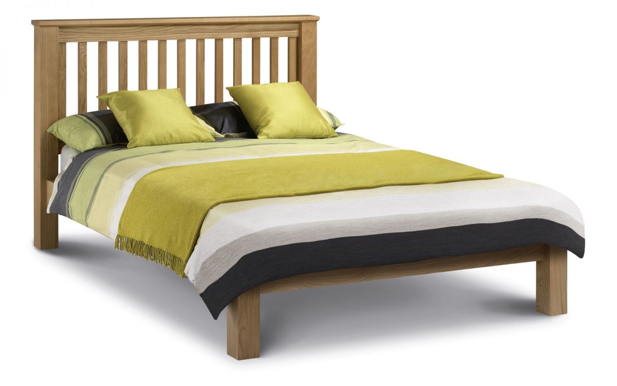 Julian Bowen Amsterdam Oak Double Bed Low Foot End