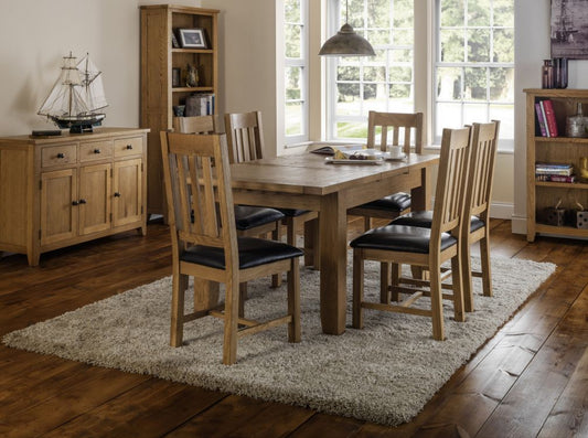 Julian Bowen Astoria Oak Extending Dining Table